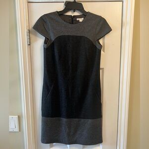 Vince Black and Gray Mini Dress